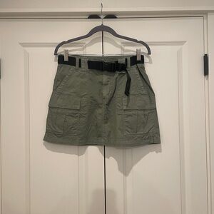 American Eagle Outfitters Olive Skirt with Black Accents